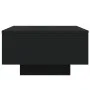 Mesa de centro con luces LED negro 55x55x31 cm by , Coffee table - Ref: Foro24-836575, Price: 55,95 €, Discount: %