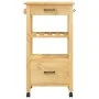 Küchenwagen MONZA aus massivem Kiefernholz 48x40x90 cm von , Küchen- und Speisewagen - Ref: Foro24-376082, Preis: 99,64 €, Ra...