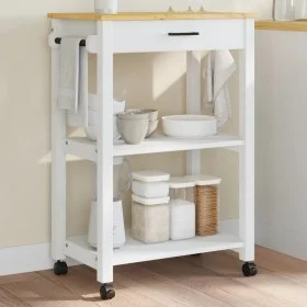 Carrito de cocina MONZA madera maciza de pino 60x40x90 cm by , Kitchen and dining carts - Ref: Foro24-376096, Price: 98,23 €,...