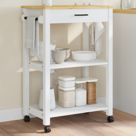 Carrito de cocina MONZA madera maciza de pino 60x40x90 cm de , Carros de cocina y comedor - Ref: Foro24-376096, Precio: 110,1...