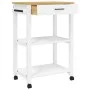 Carrito de cocina MONZA madera maciza de pino 60x40x90 cm de , Carros de cocina y comedor - Ref: Foro24-376096, Precio: 101,7...