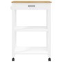 Küchenwagen MONZA aus massivem Kiefernholz 60x40x90 cm von , Küchen- und Speisewagen - Ref: Foro24-376096, Preis: 109,90 €, R...