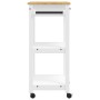 Küchenwagen MONZA aus massivem Kiefernholz 60x40x90 cm von , Küchen- und Speisewagen - Ref: Foro24-376096, Preis: 109,90 €, R...