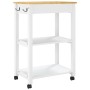 Carrito de cocina MONZA madera maciza de pino 60x40x90 cm de , Carros de cocina y comedor - Ref: Foro24-376096, Precio: 110,1...