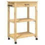 Carrito de cocina MONZA madera maciza de pino 60x40x90 cm de , Carros de cocina y comedor - Ref: Foro24-376094, Precio: 116,8...
