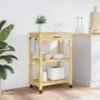 Carrito de cocina MONZA madera maciza de pino 60x40x90 cm de , Carros de cocina y comedor - Ref: Foro24-376094, Precio: 116,8...