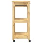Carrito de cocina MONZA madera maciza de pino 60x40x90 cm de , Carros de cocina y comedor - Ref: Foro24-376094, Precio: 119,0...