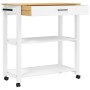 Carrito de cocina MONZA madera maciza de pino 84x40x90 cm de , Carros de cocina y comedor - Ref: Foro24-376105, Precio: 136,9...