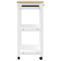 Küchenwagen MONZA aus massivem Kiefernholz 84x40x90 cm von , Küchen- und Speisewagen - Ref: Foro24-376105, Preis: 137,07 €, R...