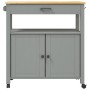 Carrito de cocina MONZA madera maciza de pino 84x40x90 cm de , Carros de cocina y comedor - Ref: Foro24-376107, Precio: 171,9...