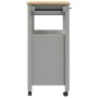 Carrito de cocina MONZA madera maciza de pino 84x40x90 cm de , Carros de cocina y comedor - Ref: Foro24-376107, Precio: 171,9...