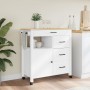 Carrito de cocina MONZA madera maciza de pino 84x40x90 cm de , Carros de cocina y comedor - Ref: Foro24-376111, Precio: 283,7...
