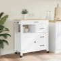 Carrito de cocina MONZA madera maciza de pino 84x40x90 cm de , Carros de cocina y comedor - Ref: Foro24-376111, Precio: 241,5...
