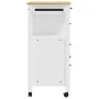 Carrito de cocina MONZA madera maciza de pino 84x40x90 cm de , Carros de cocina y comedor - Ref: Foro24-376111, Precio: 241,5...
