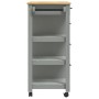 Carrito de cocina MONZA madera maciza de pino 84x40x90 cm de , Carros de cocina y comedor - Ref: Foro24-376113, Precio: 221,3...