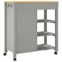 Carrito de cocina MONZA madera maciza de pino 84x40x90 cm de , Carros de cocina y comedor - Ref: Foro24-376113, Precio: 221,3...