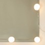 Möbel mit Spiegel und LED in Schwarz 60x31,5x62 cm von , Badezimmerwaschtische - Ref: Foro24-833520, Preis: 43,27 €, Rabatt: %