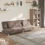 Sofá cama de 2 plazas con dos almohadas tela gris taupe by , Sofas - Ref: Foro24-375798, Price: 246,94 €, Discount: %