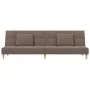 Sofá cama de 2 plazas con dos almohadas tela gris taupe by , Sofas - Ref: Foro24-375798, Price: 246,94 €, Discount: %