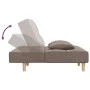 Sofá cama de 2 plazas con dos almohadas tela gris taupe by , Sofas - Ref: Foro24-375798, Price: 246,94 €, Discount: %
