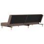 Sofá cama de 2 plazas con dos almohadas tela gris taupe by , Sofas - Ref: Foro24-375798, Price: 251,26 €, Discount: %