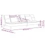 Sofá cama de 2 plazas con dos almohadas tela gris taupe by , Sofas - Ref: Foro24-375798, Price: 246,94 €, Discount: %
