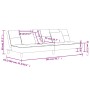 Sofá cama de 2 plazas con dos almohadas tela gris taupe by , Sofas - Ref: Foro24-375798, Price: 251,26 €, Discount: %