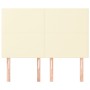 Cabeceros 4 unidades cuero sintético color crema 72x5x78/88 cm