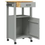 Carrito de cocina MONZA madera maciza de pino 48x40x90 cm de , Carros de cocina y comedor - Ref: Foro24-376089, Precio: 109,4...