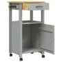 Carrito de cocina MONZA madera maciza de pino 48x40x90 cm by , Kitchen and dining carts - Ref: Foro24-376089, Price: 117,58 €...