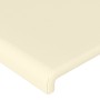 Cabeceros 4 unidades cuero sintético color crema 72x5x78/88 cm