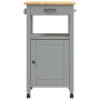 Carrito de cocina MONZA madera maciza de pino 48x40x90 cm de , Carros de cocina y comedor - Ref: Foro24-376089, Precio: 109,4...