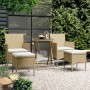 Garten-Essgruppe, 5-teilig, synthetisches Rattan, beige, gehärtetes Glas von , Gartensets - Ref: Foro24-3058390, Preis: 256,4...