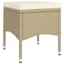 Set comedor jardín 5 pzas ratán sintético vidrio templado beige de , Conjuntos de jardín - Ref: Foro24-3058390, Precio: 254,3...