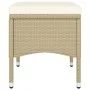 Set comedor jardín 5 pzas ratán sintético vidrio templado beige de , Conjuntos de jardín - Ref: Foro24-3058390, Precio: 254,3...