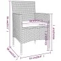 Garden dining set 9 pieces beige synthetic rattan by , Garden sets - Ref: Foro24-3058350, Price: 508,26 €, Discount: %