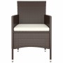 Garden dining set 5 pieces brown synthetic rattan by , Garden sets - Ref: Foro24-3058331, Price: 324,39 €, Discount: %