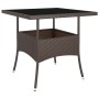 Garden dining set 5 pieces brown synthetic rattan by , Garden sets - Ref: Foro24-3058331, Price: 324,39 €, Discount: %