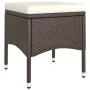 Garden bistro set 5 pieces PE rattan brown tempered glass by , Garden sets - Ref: Foro24-3058371, Price: 236,65 €, Discount: %