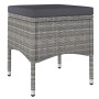 Garden table and chairs 5 pieces synthetic rattan gray acacia wood by , Garden sets - Ref: Foro24-3058373, Price: 198,85 €, D...
