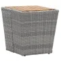 Gartentisch und Stühle, 5 Stück, synthetisches Rattan, graues Akazienholz von , Gartensets - Ref: Foro24-3058373, Preis: 193,...