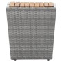 Garden table and chairs 5 pieces synthetic rattan gray acacia wood by , Garden sets - Ref: Foro24-3058373, Price: 198,85 €, D...