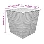 Garden table and chairs 5 pieces synthetic rattan gray acacia wood by , Garden sets - Ref: Foro24-3058373, Price: 198,85 €, D...