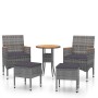5-teiliges Gartenmöbel-Set aus grauem synthetischem Rattan von , Gartensets - Ref: Foro24-3058477, Preis: 261,09 €, Rabatt: %