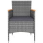 5-Piece Garden Furniture Set Gray Synthetic Rattan by , Garden sets - Ref: Foro24-3058477, Price: 261,09 €, Discount: %