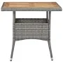 Set de comedor jardín 5 pzas ratán sintético madera acacia gris de , Conjuntos de jardín - Ref: Foro24-3058333, Precio: 256,7...