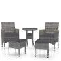5-teiliges Gartenmöbel-Set aus grauem synthetischem Rattan von , Gartensets - Ref: Foro24-3058475, Preis: 255,71 €, Rabatt: %