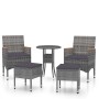 5-teiliges Gartenmöbel-Set aus grauem synthetischem Rattan von , Gartensets - Ref: Foro24-3058475, Preis: 257,39 €, Rabatt: %