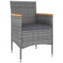 5-Piece Garden Furniture Set Gray Synthetic Rattan by , Garden sets - Ref: Foro24-3058475, Price: 255,71 €, Discount: %