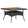 Garten-Essgruppe, 5-teilig, synthetisches Rattan und schwarzes Akazienholz von , Gartensets - Ref: Foro24-3058352, Preis: 512...
